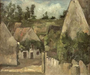 Cruce de caminos en la Rue Remy, Auvers, c.1872